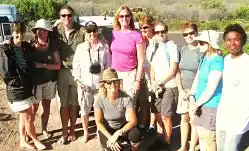 Trail group photo with Debbie